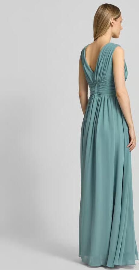 TROYDEN COLLECTION maxi-jurk met tailleband en draperieën - Foto 3