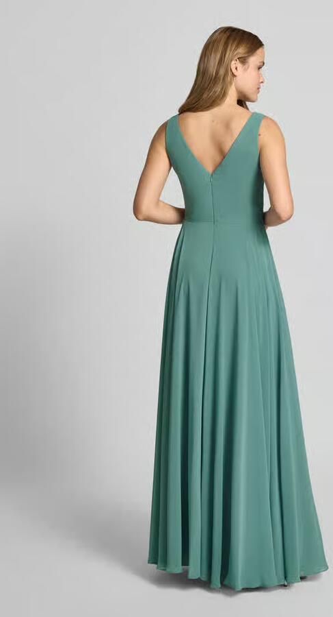 TROYDEN COLLECTION maxi-jurk van chiffon in wikkellook - Foto 2
