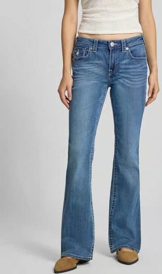 True Religion Bootcut-jeans van katoenmix model 'BECCA' - Foto 3