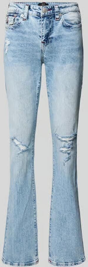 True Religion Flared jeans in destroyed-look model 'BECCA'