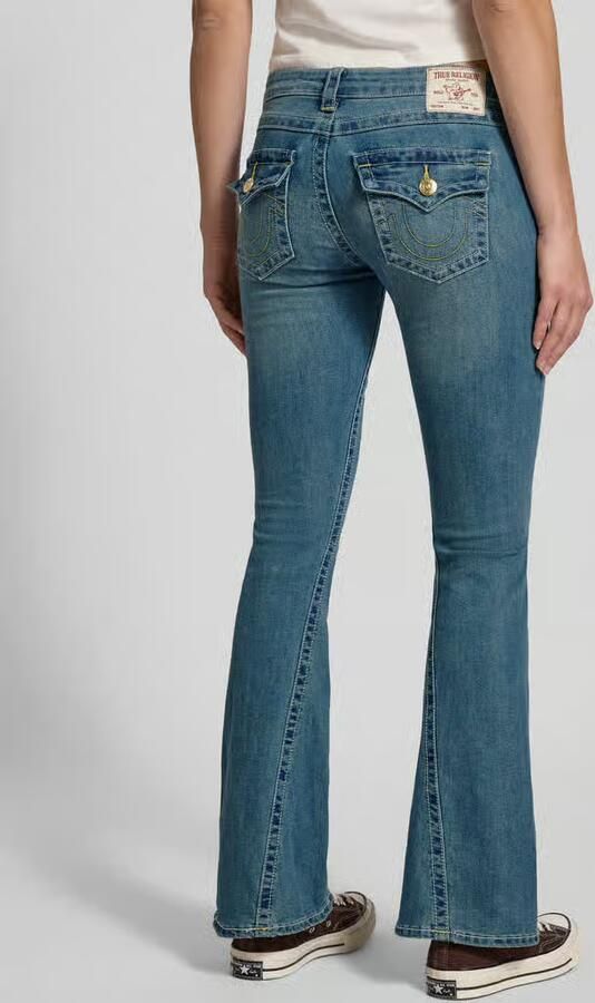 True Religion Low rise flared jeans met steekzakken model 'JOEY'
