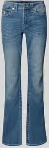 True Religion Mid rise bootcut jeans in used-look model 'BECCA'