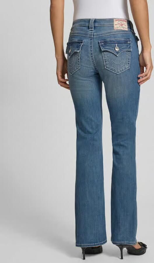 True Religion Mid rise bootcut jeans in used-look model 'BECCA' - Foto 3