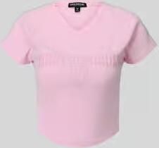 True Religion Slim fit kort top van katoenmix model 'ribbed baby'