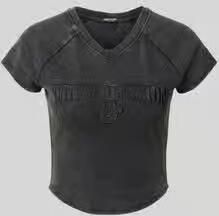 True Religion Slim fit kort top van katoenmix model 'ribbed baby'