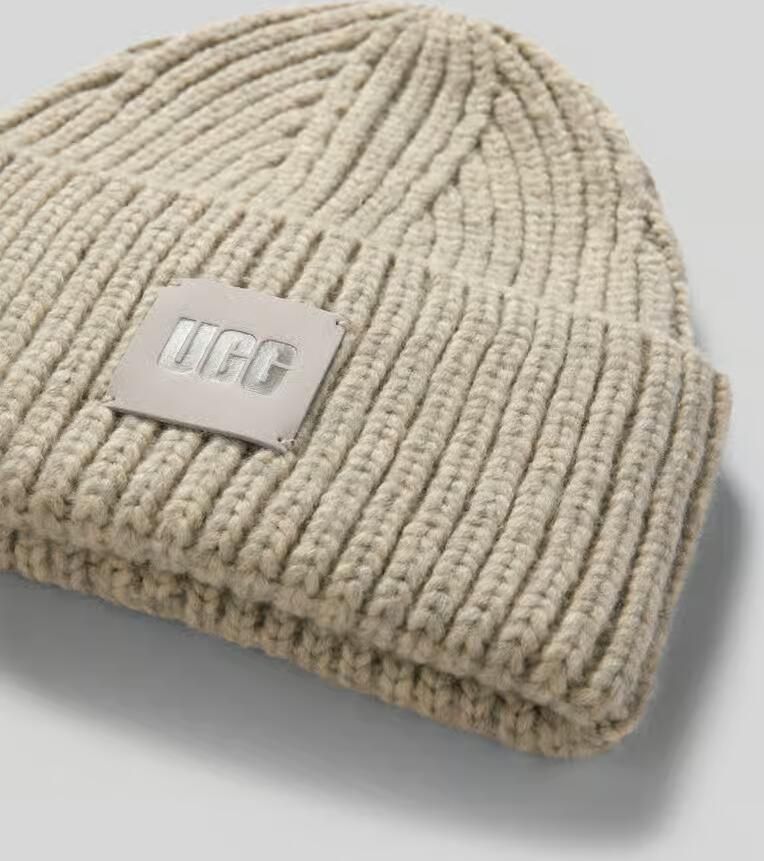 Ugg Chunky Rib Muts Lichtgrijs Gray Unisex