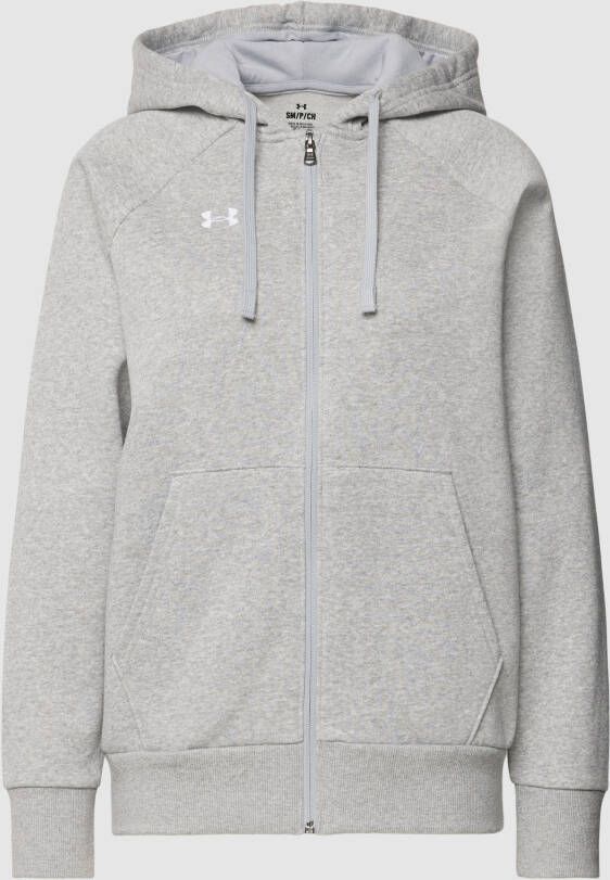 Under Armour Rival Fleece Hoodie met volledige rits Gray Dames - Foto 2