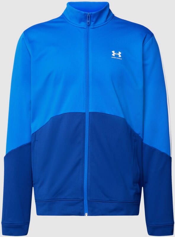 Under Armour Sweatjack met labelprint model 'UA Tricot Fashion Jacket'