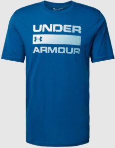 Under Armour T-shirt met labelprint model 'TEAM ISSUE'