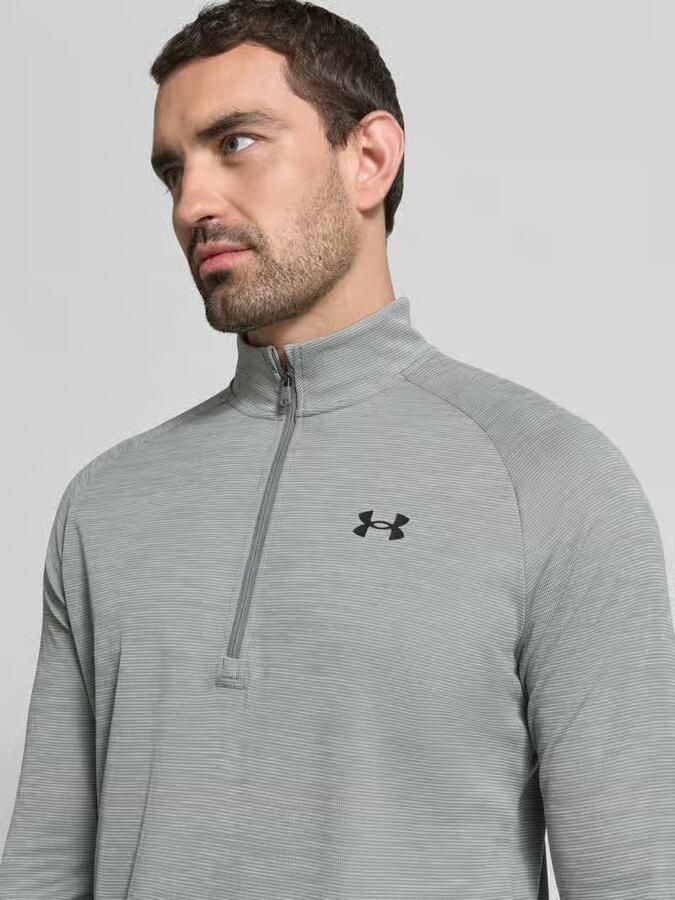 Under Armour Functioneel shirt met logo en ritssluiting - Foto 2