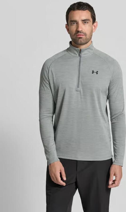 Under Armour Functioneel shirt met logo en ritssluiting - Foto 3