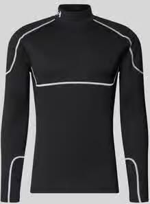 Under Armour Functioneel shirt met opstaande kraag en labelstitching