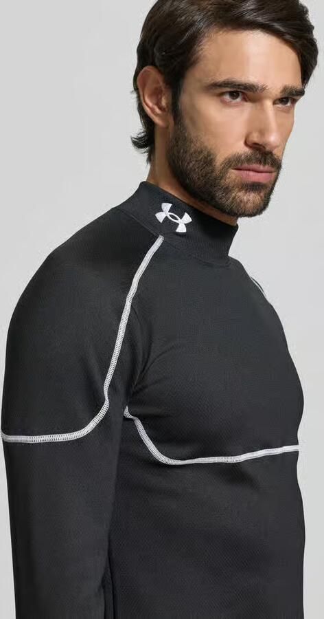 Under Armour Functioneel shirt met opstaande kraag en labelstitching - Foto 2