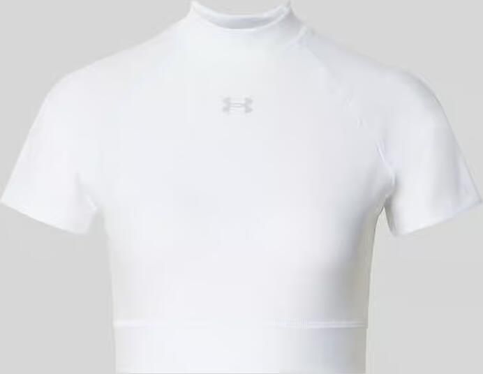 Under Armour Kort t-shirt met logo en opstaande kraag - Foto 3