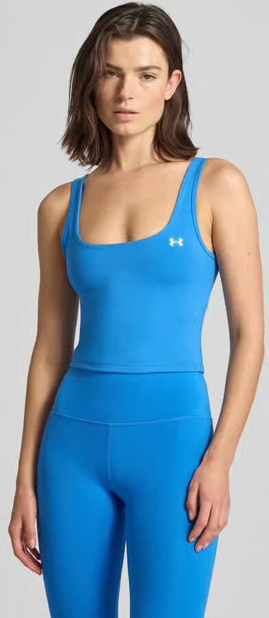 Under Armour Korte tanktop met labeldetail - Foto 2