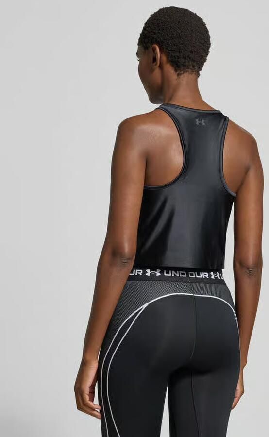 Under Armour Korte tanktop met ronde hals