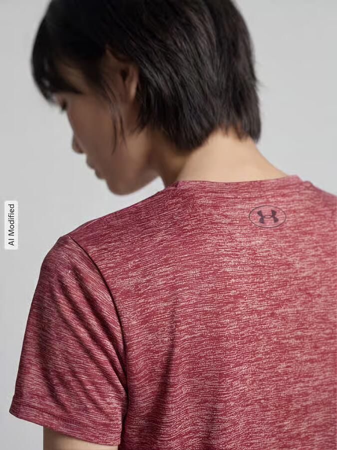 Under Armour Loose Fit sport-t-shirt met logoprint