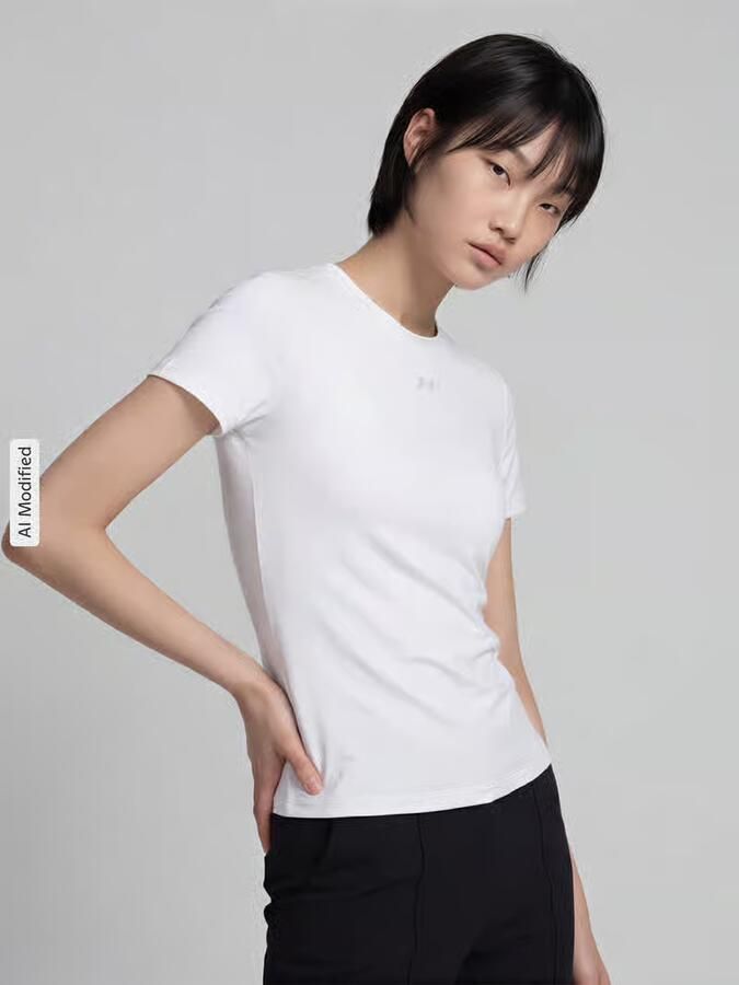 Under Armour Regular fit sport-t-shirt met logoprint