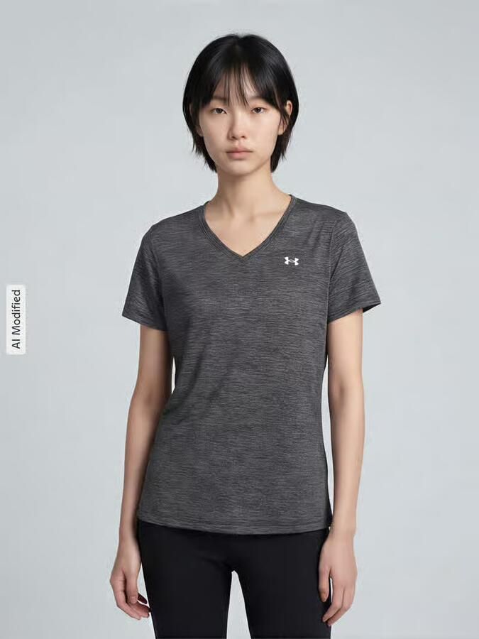 Under Armour Regular fit sport-t-shirt met logoprint model 'Tech SSV- Twist' - Foto 3