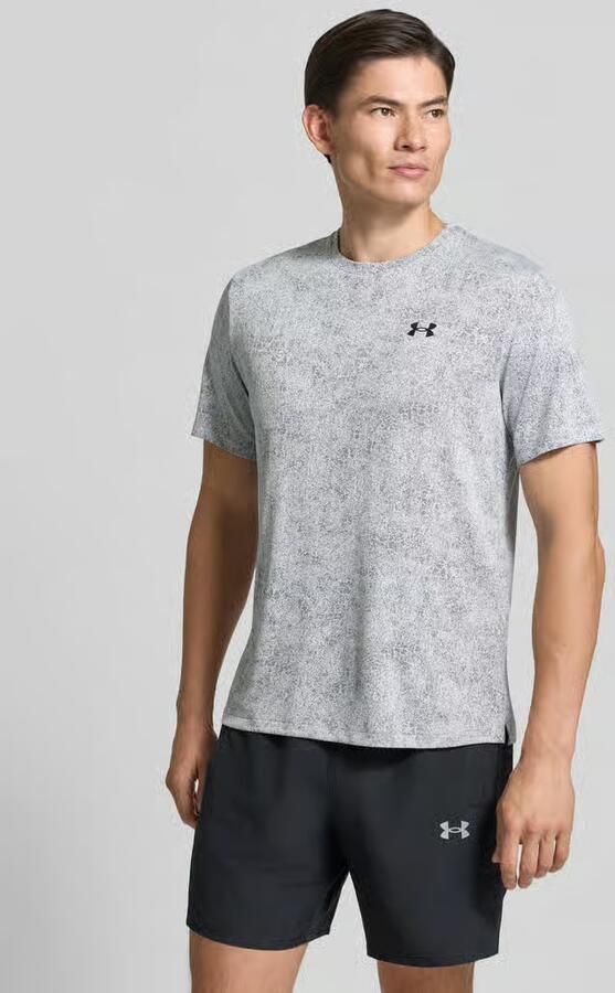 Under Armour Regular fit sport-t-shirt met structuurpatroon model 'Pixelate' - Foto 3