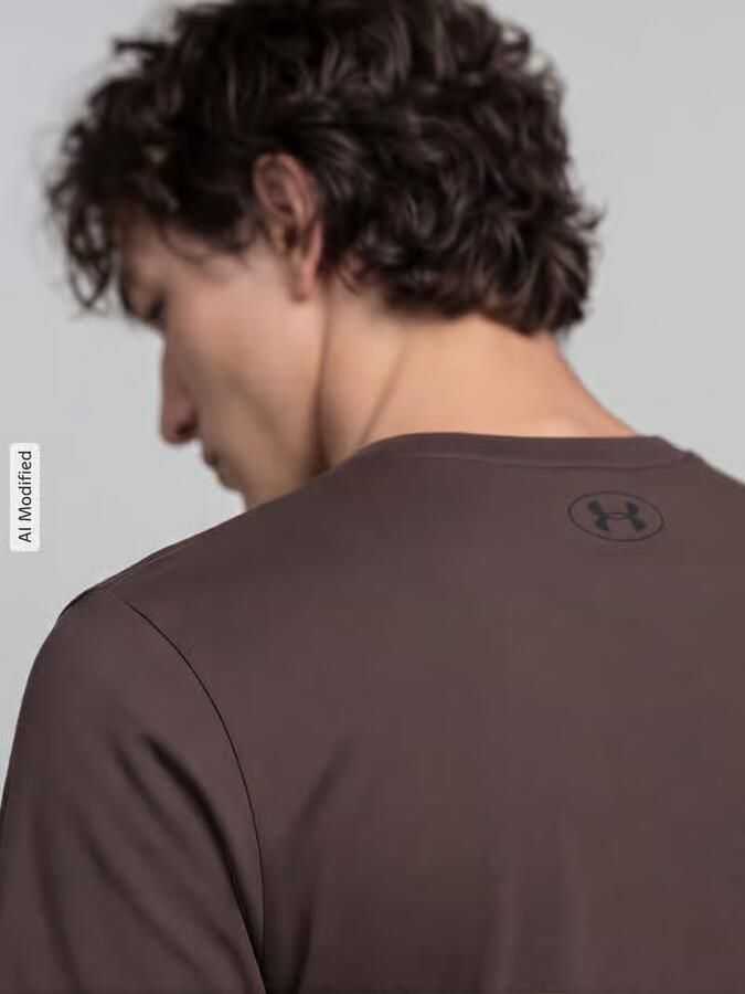 Under Armour Regular fit sport-t-shirt van katoenmix