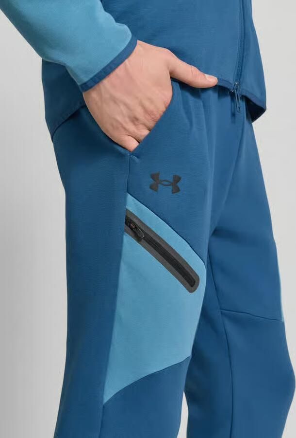 Under Armour Regular fit sweatpants met logoprint model 'Unstoppable'