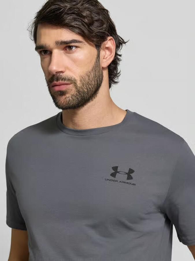 Under Armour Regular fit T-shirt met logoprint model 'Left' - Foto 3