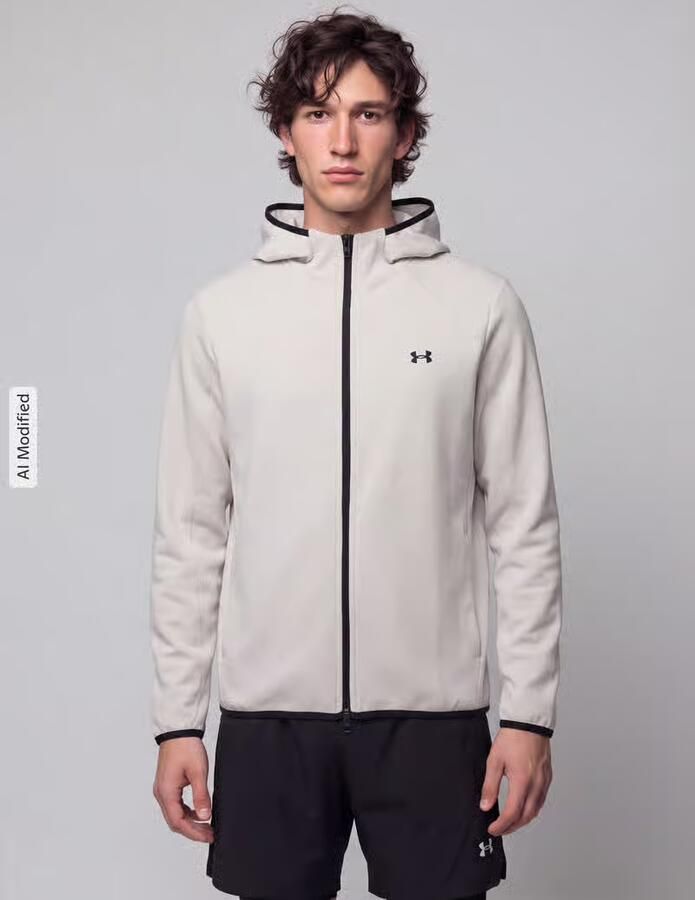Under Armour Regular fit trainingsjack met katoen-aandeel model 'Unstoppable' - Foto 2