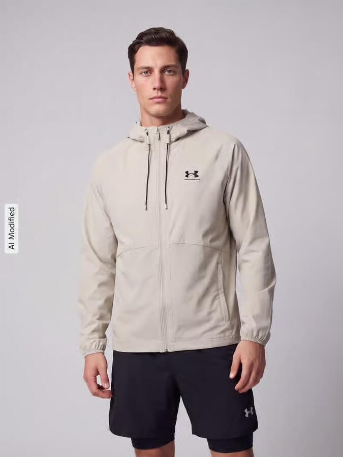Under Armour Regular fit trainingsjack met labelprint Model 'Vibe' - Foto 3