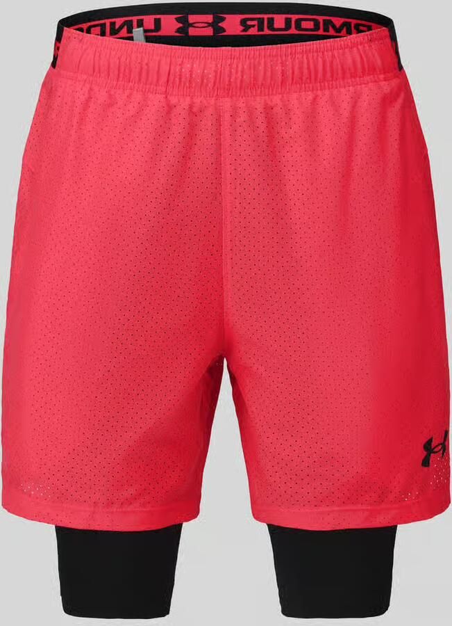 Under Armour relaxed fit sportshorts in dubbele-laagjeslook - Foto 2
