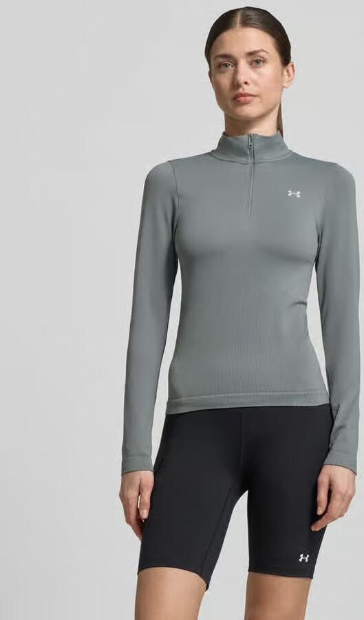 Under Armour Shirt met lange mouwen met opstaande kraag en ritssluiting - Foto 2