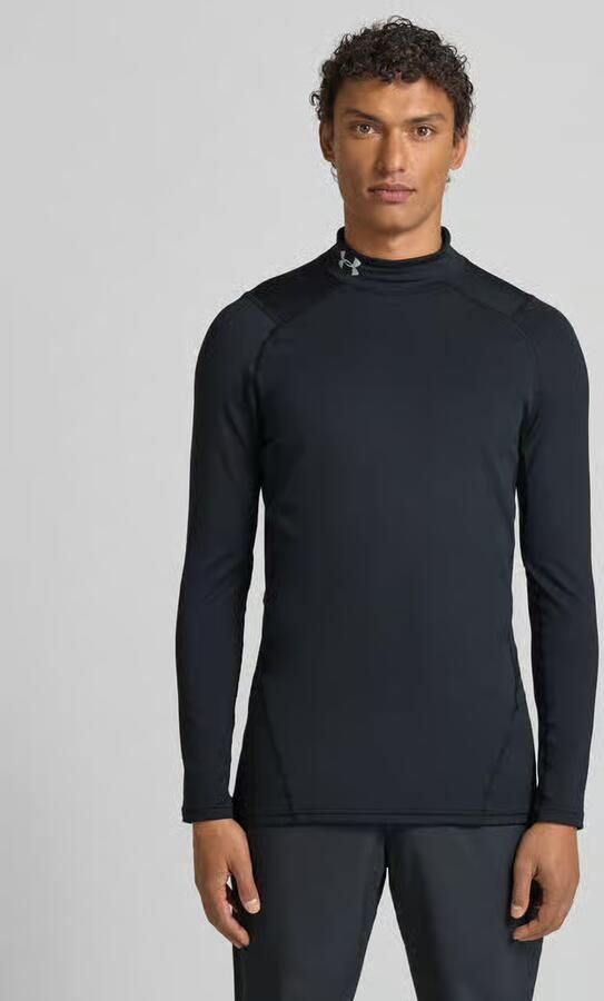 Under Armour Slim fit shirt met lange mouwen en logostitching model 'Mock' - Foto 4