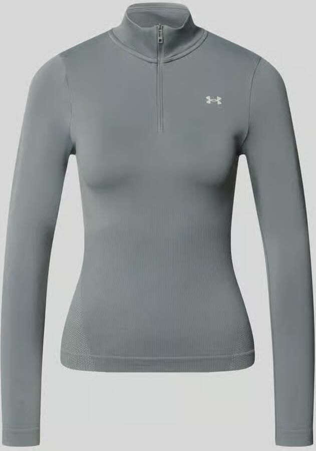 Under Armour Shirt met lange mouwen opstaande kraag en ritssluiting