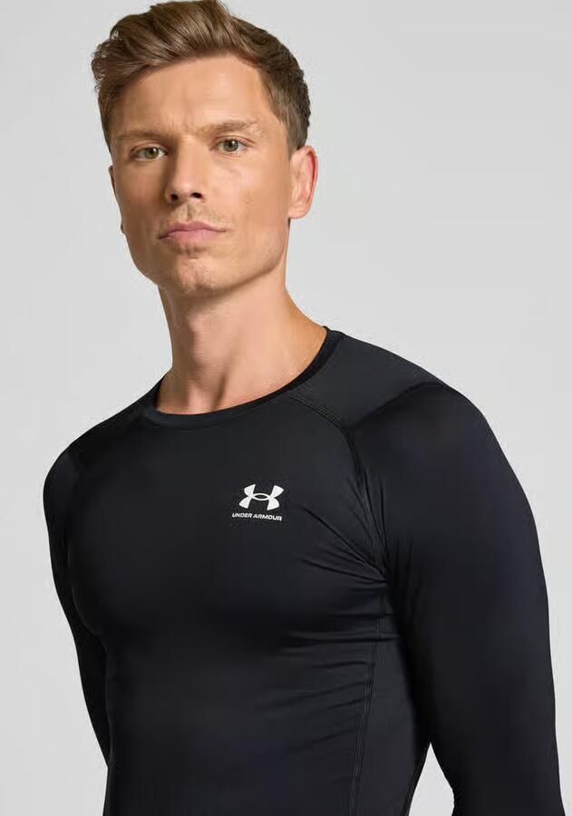 Under Armour Slim fit shirt met lange mouwen en logoprint - Foto 4