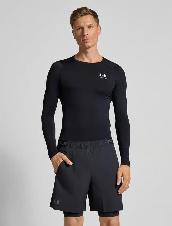 Under Armour Slim fit shirt met lange mouwen en logoprint - Foto 3