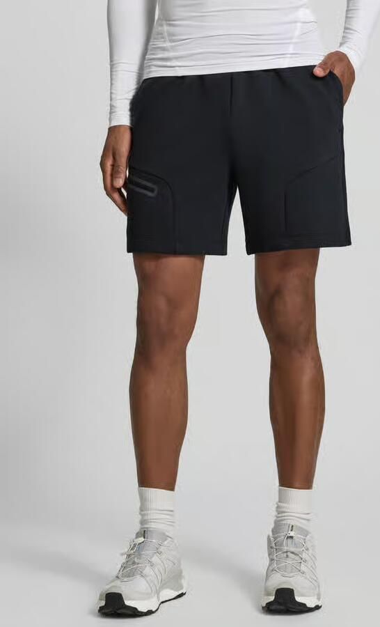 Under Armour Relaxed fit sweatshorts met logoprint model 'Unstoppable' - Foto 2