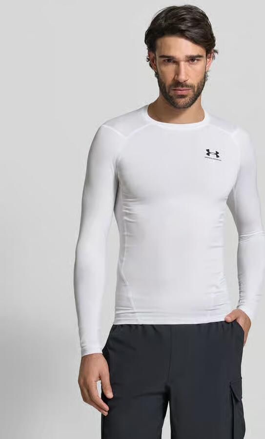 Under Armour UA HG Armor Comp Longsleeve 1361524 White Heren - Foto 5