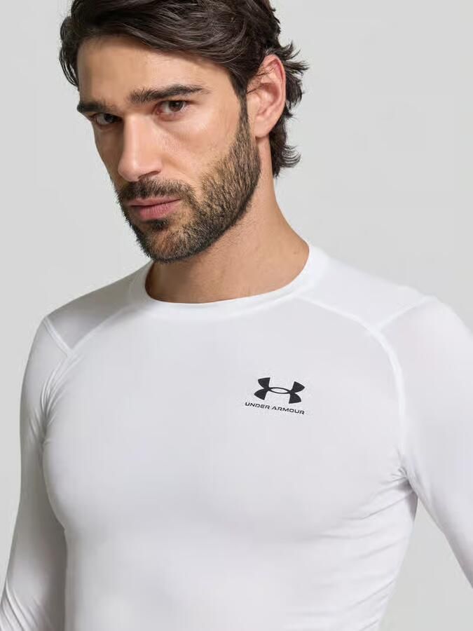Under Armour UA HG Armor Comp Longsleeve 1361524 White Heren - Foto 3