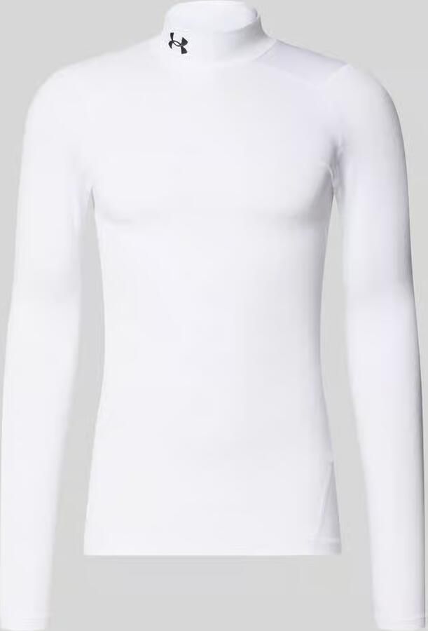Under Armour Shirt met lange mouwen opstaande kraag en logostitching