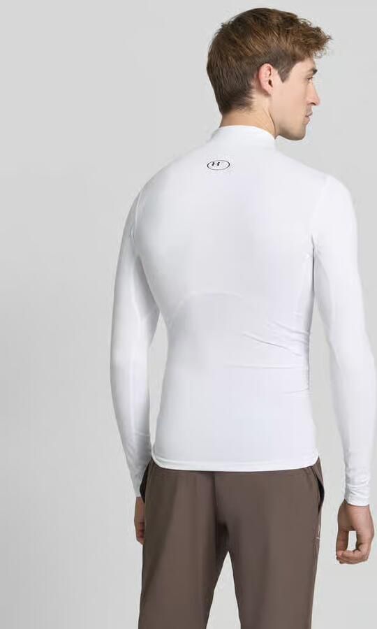 Under Armour Shirt met lange mouwen opstaande kraag en logostitching - Foto 3