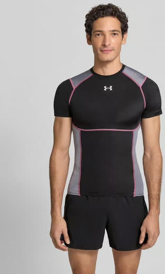 Under Armour slim fit sport-t-shirt met contrasterende naden model 'HeatGear ' - Foto 3