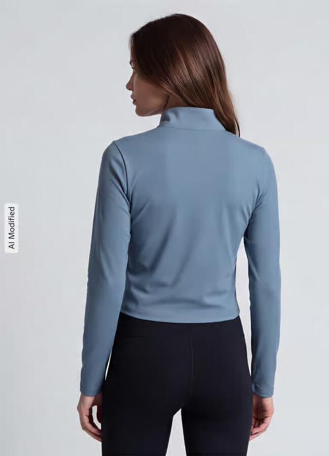 Under Armour Slim Fit sportshirt met lange mouwen met logoprint - Foto 2