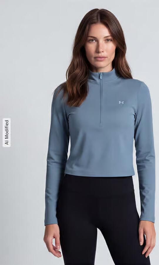 Under Armour Slim Fit sportshirt met lange mouwen met logoprint - Foto 3