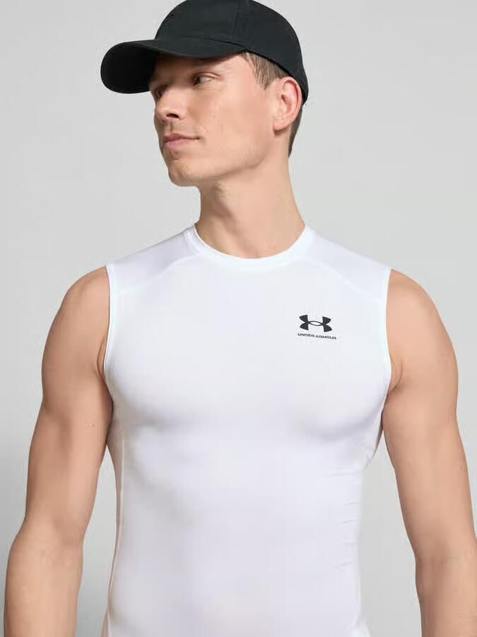 Under Armour Compressie Mouwloze Basislaag White Heren - Foto 2