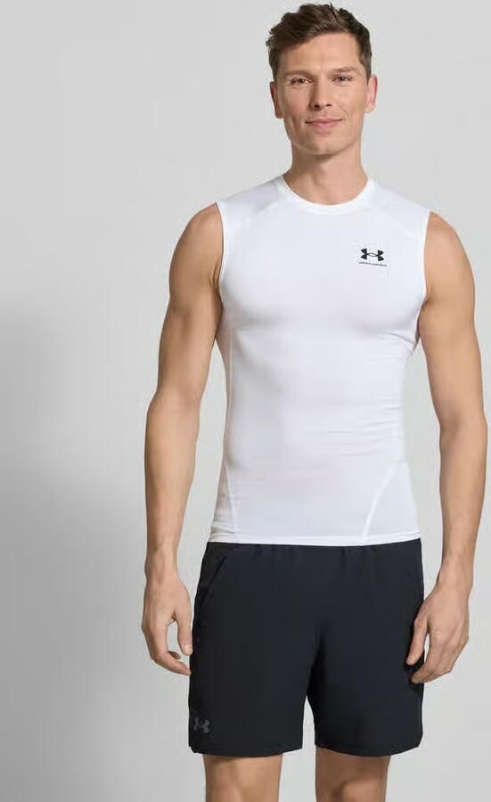 Under Armour Compressie Mouwloze Basislaag White Heren - Foto 3
