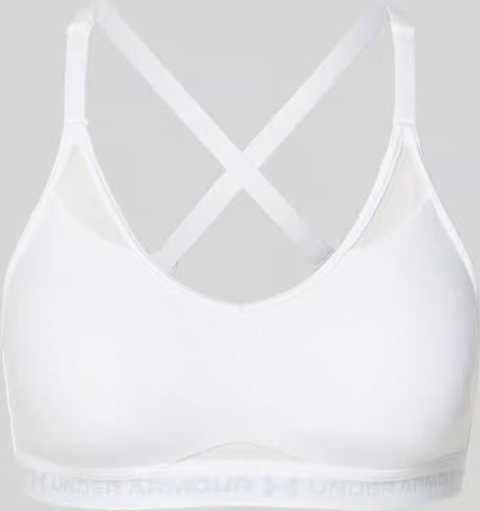 Under Armour Sport-bh met labelopschrift model 'UA Crossback Low Bra' - Foto 3