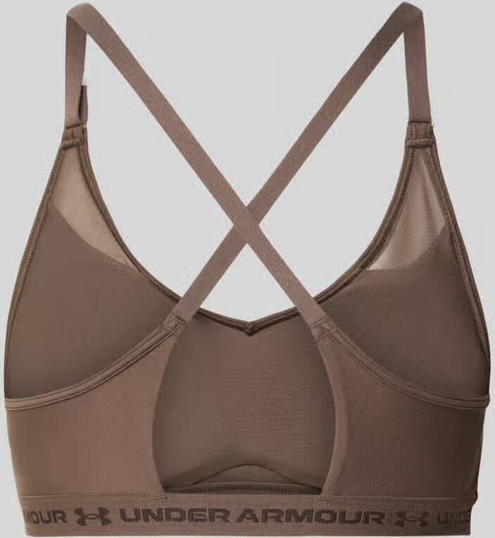 Under Armour Sport-bh met labelopschrift model 'UA Crossback Low Bra' - Foto 2
