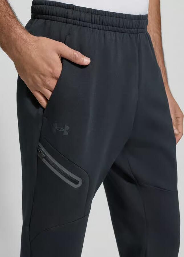 Under Armour Regular fit sweatpants met ritszak model 'UNSTOPPABLE' - Foto 2