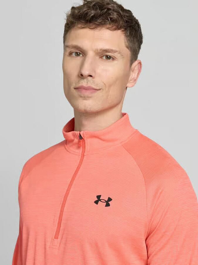 Under Armour sweatshirt met korte ritssluiting en logoprint