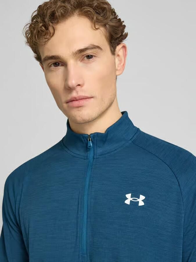 Under Armour sweatshirt met korte ritssluiting en logoprint